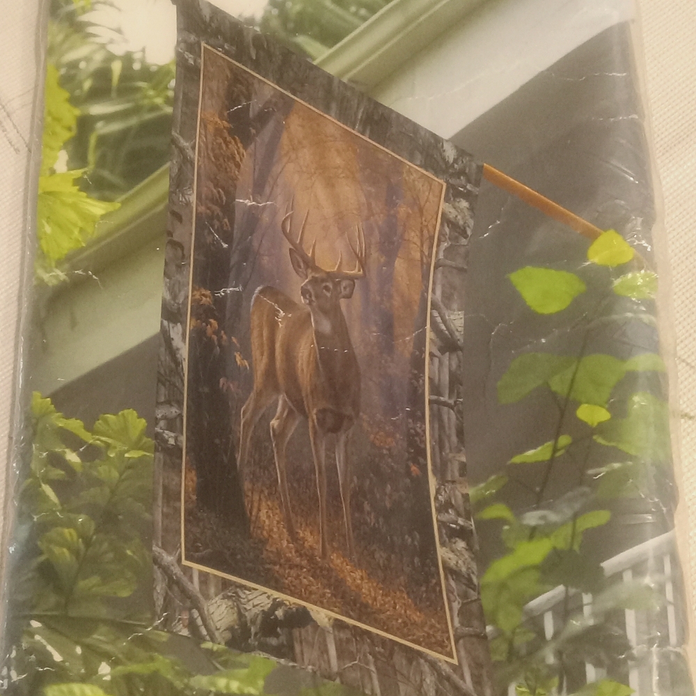 Large Mossy Oak Buck Garden Flag By Hummingbird Haven New In Package